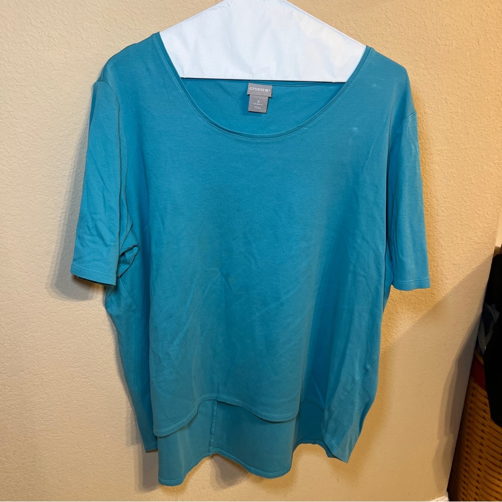 Chico’s Blue Blouse